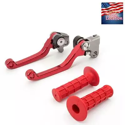 For Honda CRF250R CRF450R 2004-2006 Pivot Brake Clutch Levers Handle Grips US • $37.99