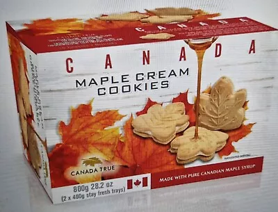 Canada True Canadian Maple Cream Syrup Cookies Leaf Shape Biscuit  800g • £10.99