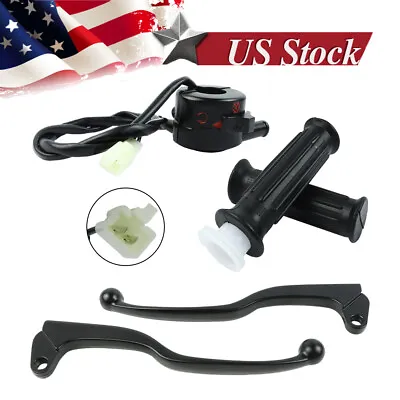 Fit Yamaha PW80 PY80 Throttle Housing Switch Brake Levers Grips Set Dirt Bike US • $15.25