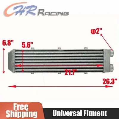 NEW Turbo Aluminum Intercooler 2  550x140x70 Mm Delta Fin SAME SIDE OUTS • $95
