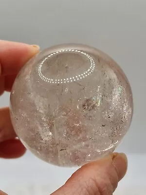 186g Clear Quartz Crystal Sphere Rainbow 5.1cm Healing Natural  • £22.40