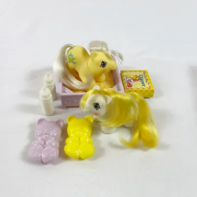 Vintage G1 My Little Pony Newborn Twins Baby Big Top Toppy Accessories • $59.88