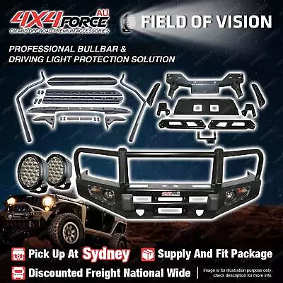 Armor Bullbar LOOP Skid Plate Lights Side Steps For Ford Ranger PX T7 SYD Stock • $1855