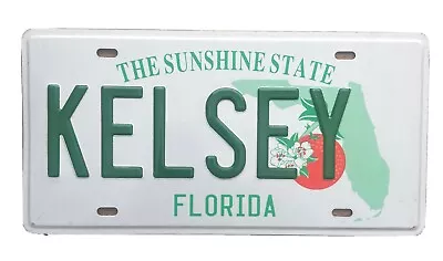 Unique Gift Florida Vanity Personalized Booster Souvenir License Plate”kelsey” • $19.99