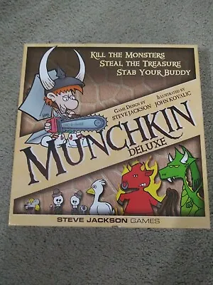 Munchkin Deluxe Steve Jackson Games Board Game Dork Tower 2014 Complete • $26