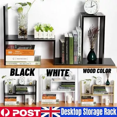 DIY Table Desktop Storage Rack Display Shelf Organizer Counter Top Bookcase UK • £13.89