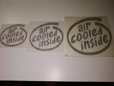 $3.70 • Buy Air Cooled Inside Decal Sticker Fits VW Beetle Porsche 911 912 964 930