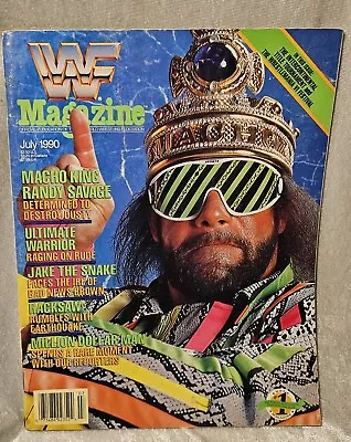 July 1990 Wwf Magazine Macho Man King Randy Savage  Good Vintage Condition 4 Age • $19.99