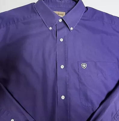 Ariat Wrinkle Free Button Down Long Sleeve Shirt Men’s XL Excellent Condition • $24.99