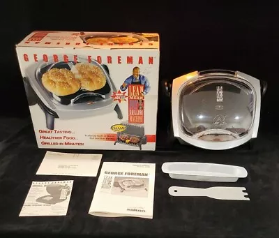 2005 George Foreman Champ Size  Lean Mean Fat Reducing Grilling Machine NOS • $15