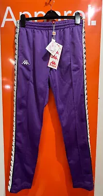 Kappa Retro Popper Tracksuit Bottoms Snaps Purple Size Mediumbnwt B66 • £54.95