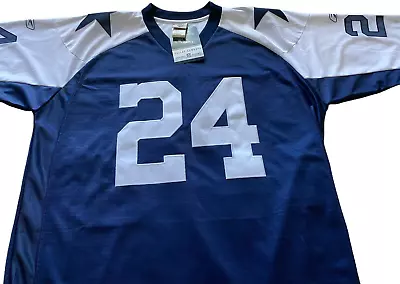 NWT NEW Dallas Cowboy Vintage Throwback Collection Marion Barber #24 Jersey XL • $69.99