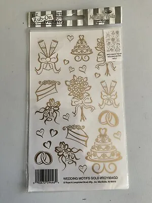 E-Z Rub-On Metallic Foils (Wedding Motifs Gold) Papercraft Hobby - ROY904GD • £2.75