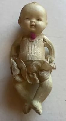 Vintage Antique Jointed Bisque Ceramic Baby Doll Made In Japan Marked • $25