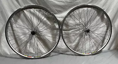 Mavic 217 32-Spoke Silver Aluminum 26  Wheelset Shimano Deore XT M737/M738 Hubs • $129.95