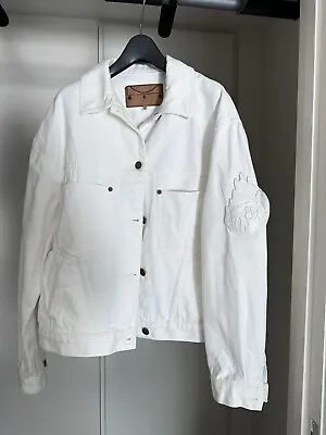 MCQUEEN McQueen Women White Denim Jacket Size IT38 (AU6) • $60