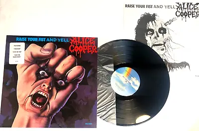 Alice Cooper Raise Your Fist And Yell Lp W Insert Promo W Hype Sticker Nm • $59.99