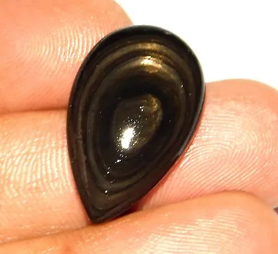 15.ct Natural Rainbow Obsidian Eye Pear Cabochon Jewelry Making Gemstone At45 • $9.13