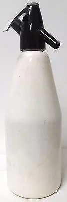 Vintage Isi One Liter Seltzer Bottle 03 83 F P White Black Aluminum Austria Guc • $20