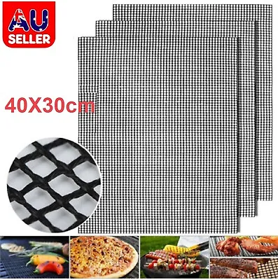 Landen BBQ Mesh Grill Mat Non-Stick Liner Cooking Barbecue Sheet Wire Baking Pad • $14.99