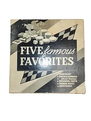 Vintage Five Famous Favorites Game 1943 Missing 4 Pieces • £14.46