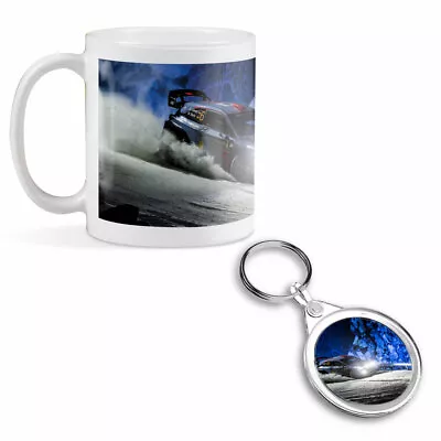 £9.99 • Buy Mug & Round Keyring Set - Rally Car Racing Sweden  #3608