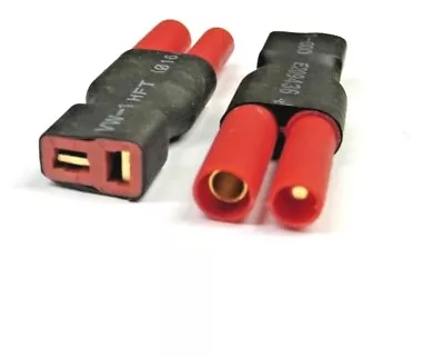 2 Pc 4mm Bullet Banana Connector To Deans T-plug Female Battery Adapter Wireless • $7.85