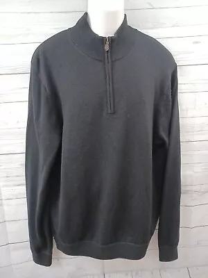 Brooks Brothers 100% Extra Fine Italian Merino Wool 1/4 Zip Pullover Sweater XL • $39.99