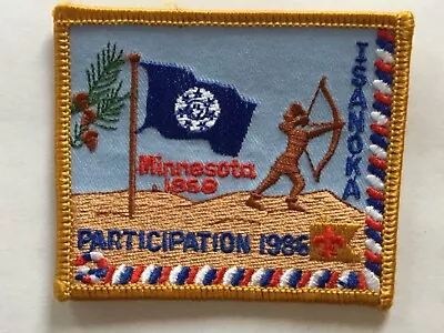 1986 Viking Council Isanoka District Participation Pocket Patch Minnesota 1858 • $4.75