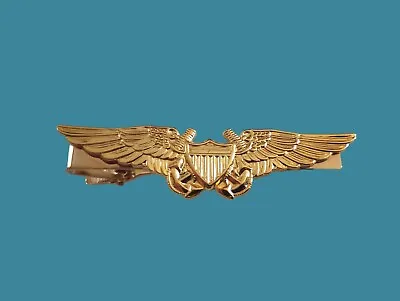  U.s Military Navy Flight Officer Tie Bar Or Tie Tac Clip On Type U.s Made • $14.98