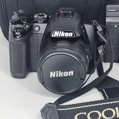 Nikon COOLPIX P500 12.1MP Digital Camera - Black. With Charger Battery And Bag. • $88.88