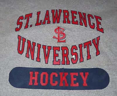 Vintage Cotton Exchange Label - ST LAWRENCE UNIVERSITY Hockey (XL) T-Shirt • $60