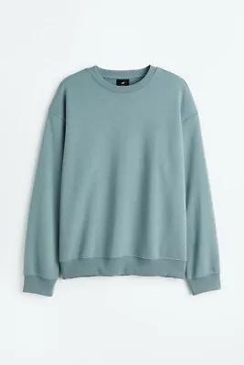 H&M Relaxed Fit Sweatshirt Men’s Medium Turquoise • $13.49