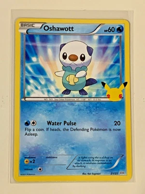 $0.99 • Buy 2021 Pokemon 25th Anniversary Mcdonalds Promo 21/25 OSHAWOTT Non Holo
