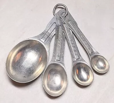 Vintage Aluminum Measuring Spoon Set Of 4 • $7.95