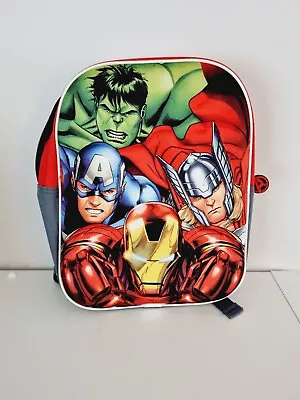 Marvel Avengers Boys Girls Kids Junior Childrens School Backpack 3D Effect • £5