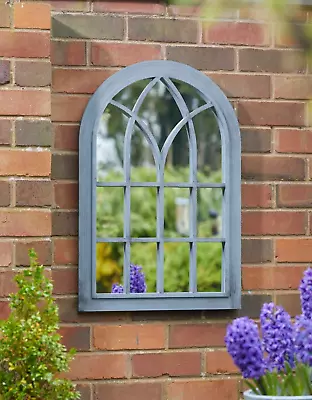 £42.95 • Buy Large Grey Arched Window Gothic Style Wall Mirror Home Or Garden Outdoor Decor