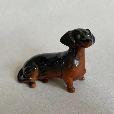 Beswick England Sausage Dog Figure Model Statue Dachshund Ceramic Brown Sitting • £28