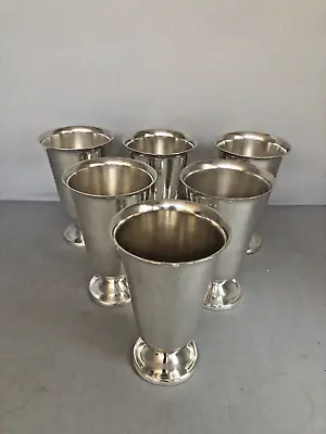Vintage Signed L.Maciel Mexican Sterling Silver 6 Goblets Set. • $1900