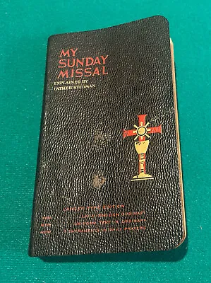 1956 My Sunday Missal Father Stedman Pocket Size Vintage Catholic Book • $17.95