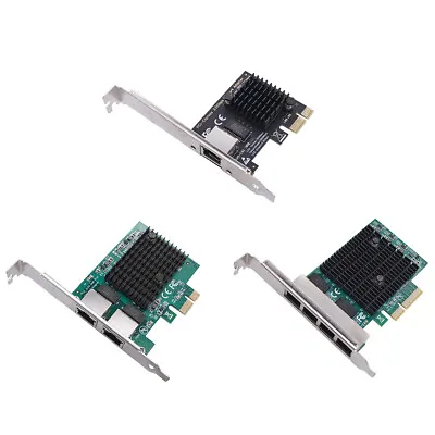 1/2/4 Port 2.5GB PCIe Network Card Gigabit Ethernet Card RJ45 NIC For Desktop PC • $13.39