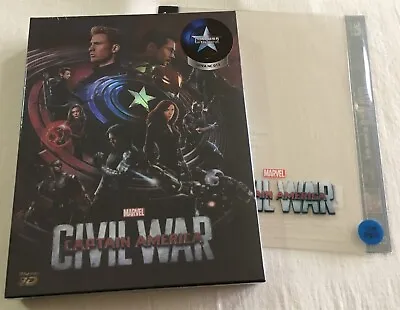 Captain America Civil War 3D - Novamedia Fullslip A Steelbook Blu-Ray | New • $361