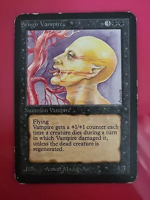 Mtg 4j - Sengir Vampire - Alpha - Excellent - Magic The Gathering • $400