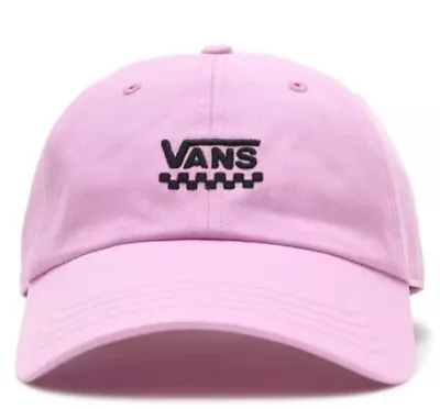 Vans Court Side Cap Hat Pink Checker Logo Skateboarding Unisex New OFFICIAL • £25.56