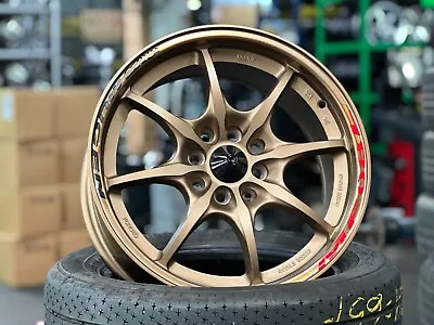 New 16 Inch 4x100 4 Pcs Mugen MF8 Design BRONZE Rim PCD Honda Fit Jazz Wheel • $822