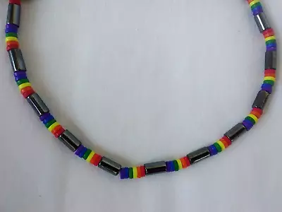 $13.99 • Buy Rasta Hematite Choker Necklace Tribal Africa Selassie Reggae Jamaica 18 NWT