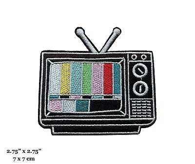 Retro TV With Antenna Vintage Old School Embroidered Iron On Patch • $4.99