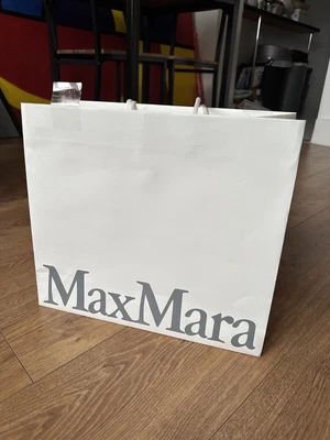 £6.90 • Buy MAX MARA White Paper Gift Shopping Bag