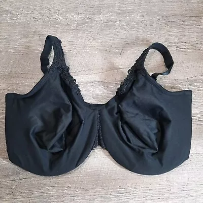 Wacoal Bra Womens Size 42DD Bodysuede Ultra 85814 Black • $16