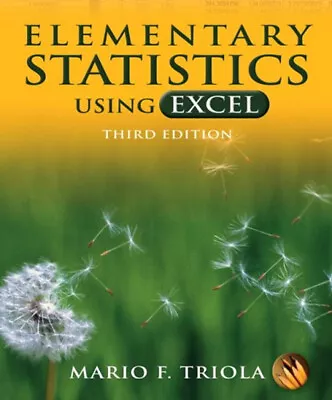 Elementary Statistics Using Excel Compact Disc Mario F. Triola • $4.52